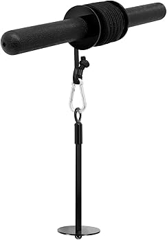 Yes4All Wrist and Forearm Blaster – Wrist Roller & Forearm Roller for Training, Workout – Wrist/Arm Blaster – Fit 1-inch Standard & 2-inch Olympic Weight Plates