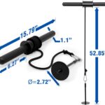 Yes4All Wrist and Forearm Blaster – Wrist Roller & Forearm Roller for Training, Workout – Wrist/Arm Blaster – Fit 1-inch Standard & 2-inch Olympic Weight Plates