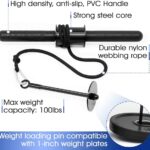 Yes4All Wrist and Forearm Blaster – Wrist Roller & Forearm Roller for Training, Workout – Wrist/Arm Blaster – Fit 1-inch Standard & 2-inch Olympic Weight Plates