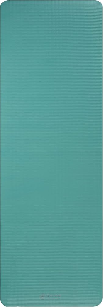 Gaiam Gaiam Essentials 2/5″ Thick (10mm) Yoga & Pilates, Fitness & Exercise Mat with Easy-Cinch Carrier Strap Cusion Support For Fitness and Gym Workouts