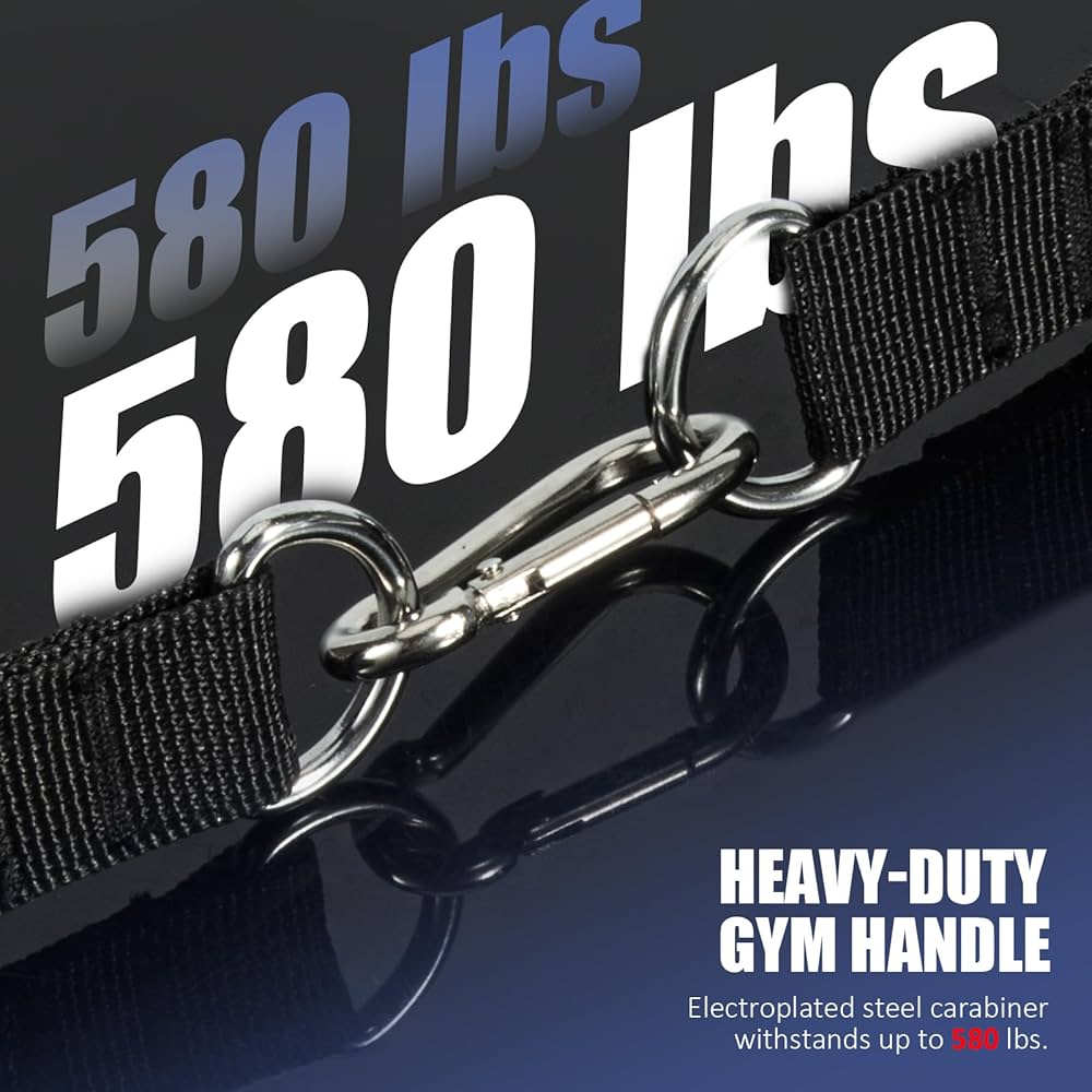 2 Pack Upgraded Exercise Handles, Gym Handle Equipment for Cable Machine Attachments, Strength Training Workout, Pilates, Home Gym, Resistance Bands, Heavy Duty Workout Accessories