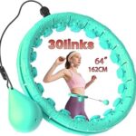 Weighted Infinity Exercise Hoop – 64in 30 Links Smart Hoop for Adult Weight Loss, Plus Size Low-Impact Fitness Hoop for Beginners & Women​