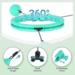 Weighted Infinity Exercise Hoop – 64in 30 Links Smart Hoop for Adult Weight Loss, Plus Size Low-Impact Fitness Hoop for Beginners & Women​