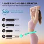 Weighted Infinity Exercise Hoop – 64in 30 Links Smart Hoop for Adult Weight Loss, Plus Size Low-Impact Fitness Hoop for Beginners & Women​