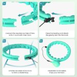 Weighted Infinity Exercise Hoop – 64in 30 Links Smart Hoop for Adult Weight Loss, Plus Size Low-Impact Fitness Hoop for Beginners & Women​