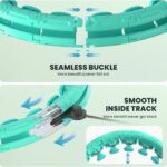 Weighted Infinity Exercise Hoop – 64in 30 Links Smart Hoop for Adult Weight Loss, Plus Size Low-Impact Fitness Hoop for Beginners & Women​