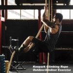 Climbing Rope 1.5 Inch Diameter 10FT 15FT 20FT 25FT 30FT 35FT Gym Climbing Rope for Fitness & Strength Training, Workout Exercises Climbing Rope for Adults Kids Outdoor or Home Indoor