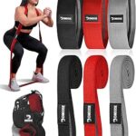 DMoose Fitness Fabric Resistance Bands for Full Body Exercises – Non-Slip Thick Cloth Stretch Band for Squats, Lunges & Bicep Curls – Long Resistance Bands for Working Out – Booty Band for Men & Women