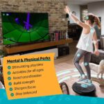 GoBalance Board – App-Enabled Balance Board. Smart Bluetooth Sensor, 12 FREE Interactive Games – Fun, Balance Training and Home Gym Workout! Boost Coordination & Strength for Teens and Adults