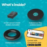 GoBalance Board – App-Enabled Balance Board. Smart Bluetooth Sensor, 12 FREE Interactive Games – Fun, Balance Training and Home Gym Workout! Boost Coordination & Strength for Teens and Adults