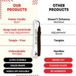 Elite Jumps Adjustable Jump Rope – 6mm PVC Training Rope for Fitness & Cardio | Indoor/Outdoor Skipping Rope with Unbreakable Handles, Non-Kinking Cord & Smooth Rotation for Boxing & Strength