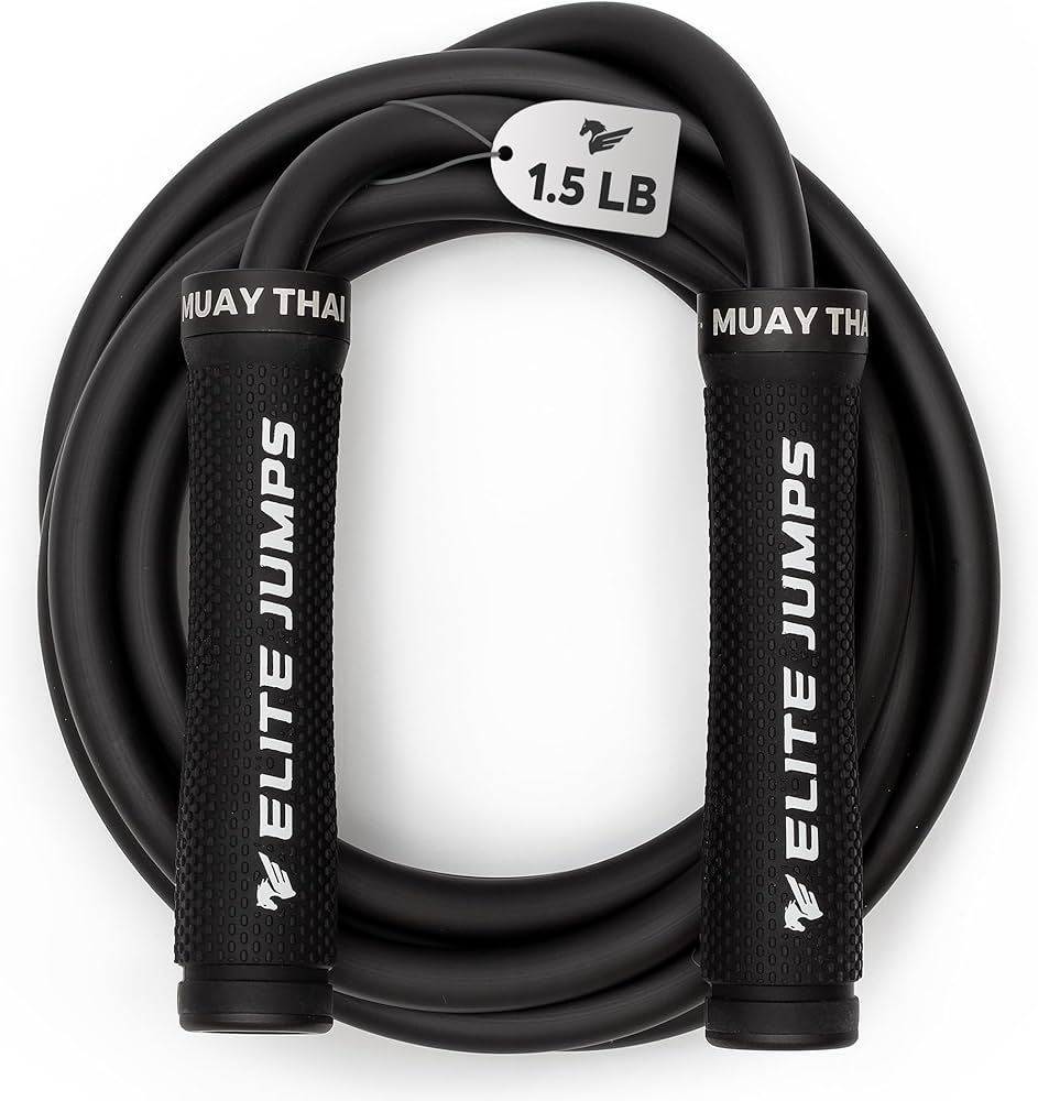 Muay Thai 3.0 Weighted Jump Rope for Men & Women – Professionally Designed for High-Intensity Training | Muay Thai, MMA & Fitness Jump Rope – Full Body Workout Weighted Rope