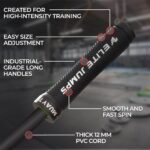 Muay Thai 3.0 Weighted Jump Rope for Men & Women – Professionally Designed for High-Intensity Training | Muay Thai, MMA & Fitness Jump Rope – Full Body Workout Weighted Rope