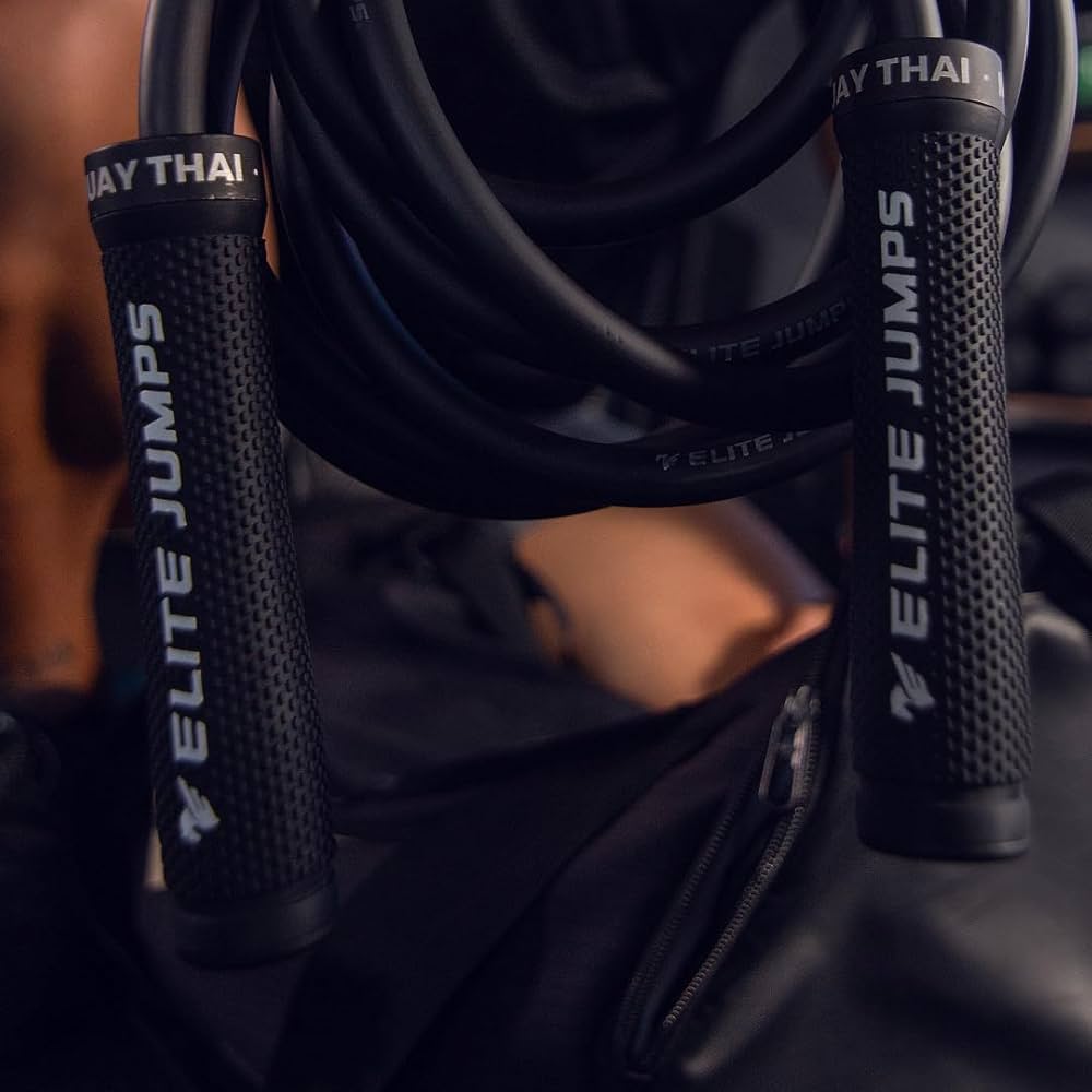 Muay Thai 3.0 Weighted Jump Rope for Men & Women – Professionally Designed for High-Intensity Training | Muay Thai, MMA & Fitness Jump Rope – Full Body Workout Weighted Rope