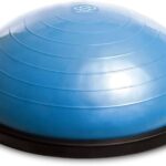 Bosu Balance Ball Exercise Trainer, Home Gym Equipment w/ Guided Workouts & Pump, 26″, Blue – Inflatable Fitness Platform for Strength Training, Standing, Balancing, and Core Workout