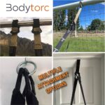 Suspension Trainer, Bodyweight Training Straps for Full Body Workouts at Home, Includes Door Anchor, Extension Arms and Advanced Foot Straps. Green