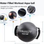 Heavy Aqua Bags-Water weight Bag 38-66Ibs – Ultimate Core Water Weights Aqua Ball-Adjustable Workout Sandbag Alternative for Full Body Exercise, Portable Stability Fitness & Balance Trainer Equipment