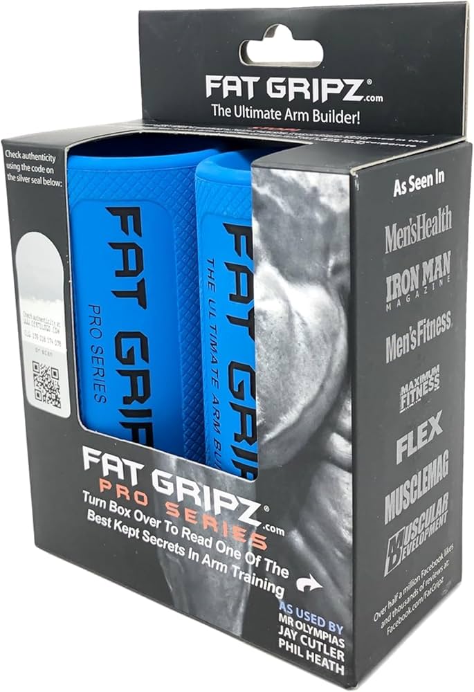 Fat Gripz Pro – Thick Grips For Increased Muscle Fiber Activation (Winner Of 3 Men’s Health Magazine Awards