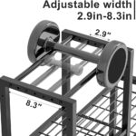 6-Tier Home Gym Storage Rack with Wheels, Dumbbell Weight Rack and Yoga Mat Organizer, Multi-Purpose Gym Equipment Storage Stand for Home Gym Accessories