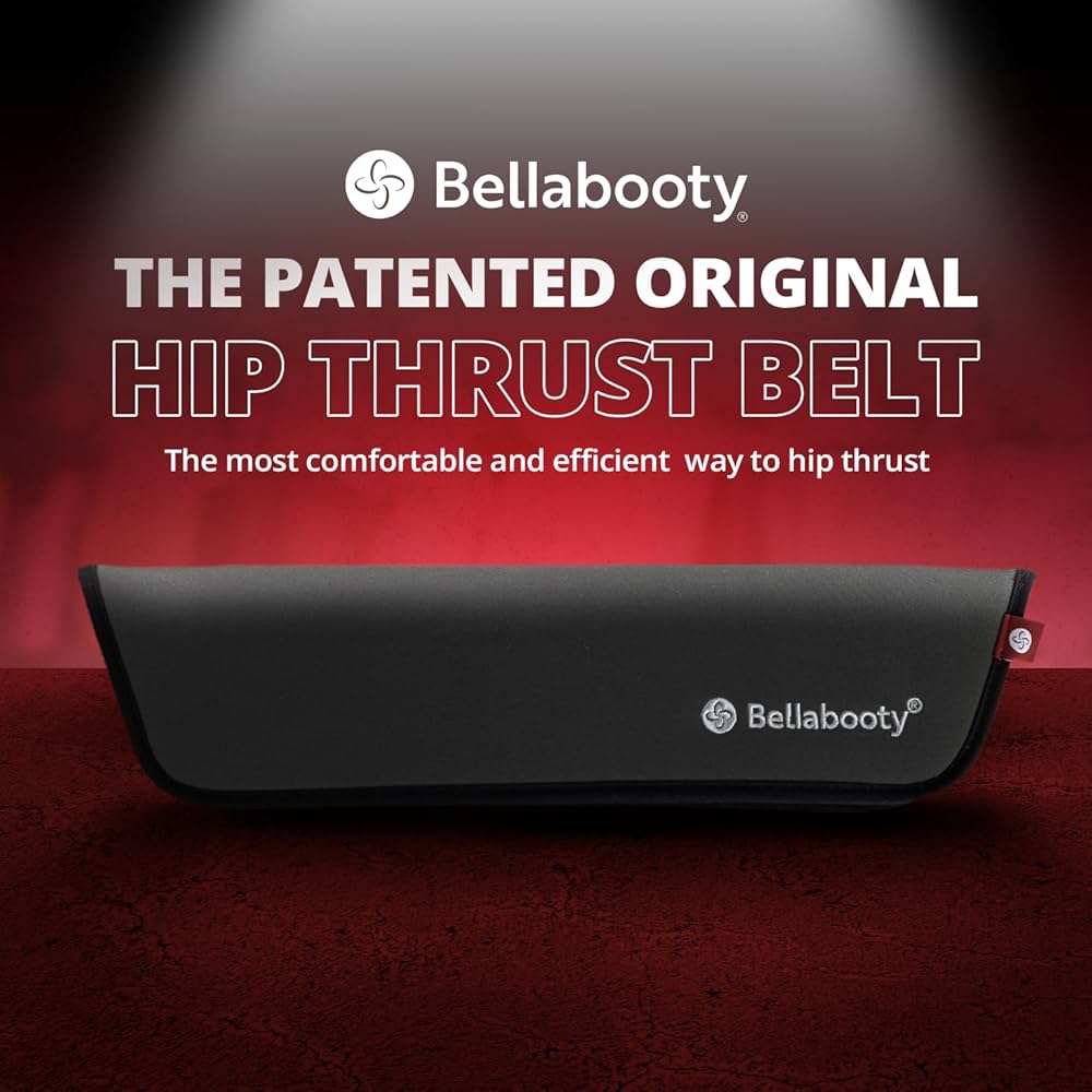 Bellabooty Premium Hip Thrust Belt – Adjustable Exercise Belt for Glutes & Squats, Hip Thrust Pad for Comfort, Versatile Gym Equipment for Home – Weightlifting Belt Support for Women