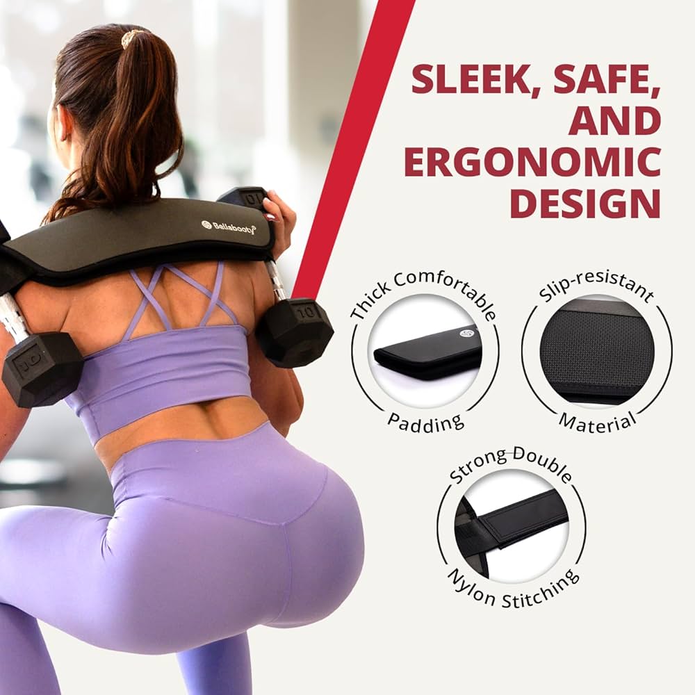 Bellabooty Premium Hip Thrust Belt – Adjustable Exercise Belt for Glutes & Squats, Hip Thrust Pad for Comfort, Versatile Gym Equipment for Home – Weightlifting Belt Support for Women