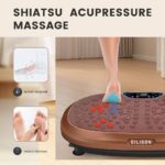 EILISON FitMaxx 3D XL Vibration Plate Exercise Machine – Whole Body Workout Vibration Platform w/Loop Bands – Lymphatic Drainage Machine for Weight Loss, Shaping, Wellness, Recovery