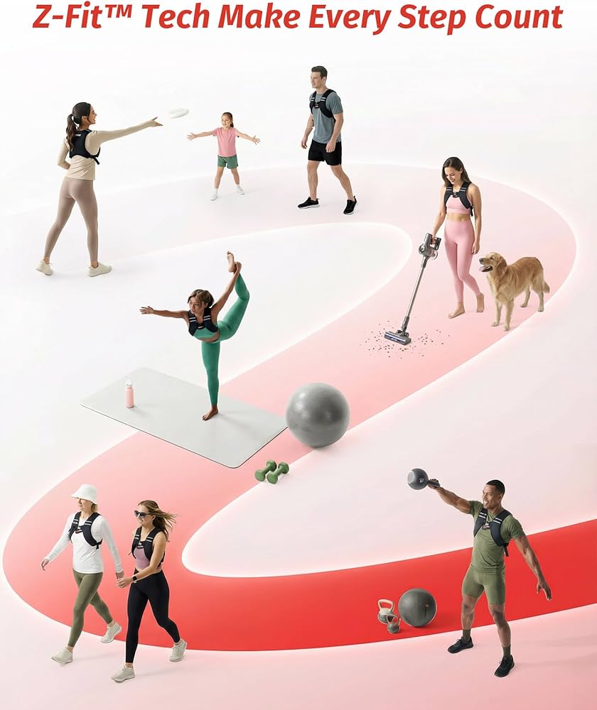 ZELUS Weighted Vest, Washable Z-Fit Soft Iron Weighted Vest for Women and Men, 5/10/15 lb Weight Vest with Reflective Strips & Adjustable Straps, Ultra Thin Weight Vest for Gym Strength Training