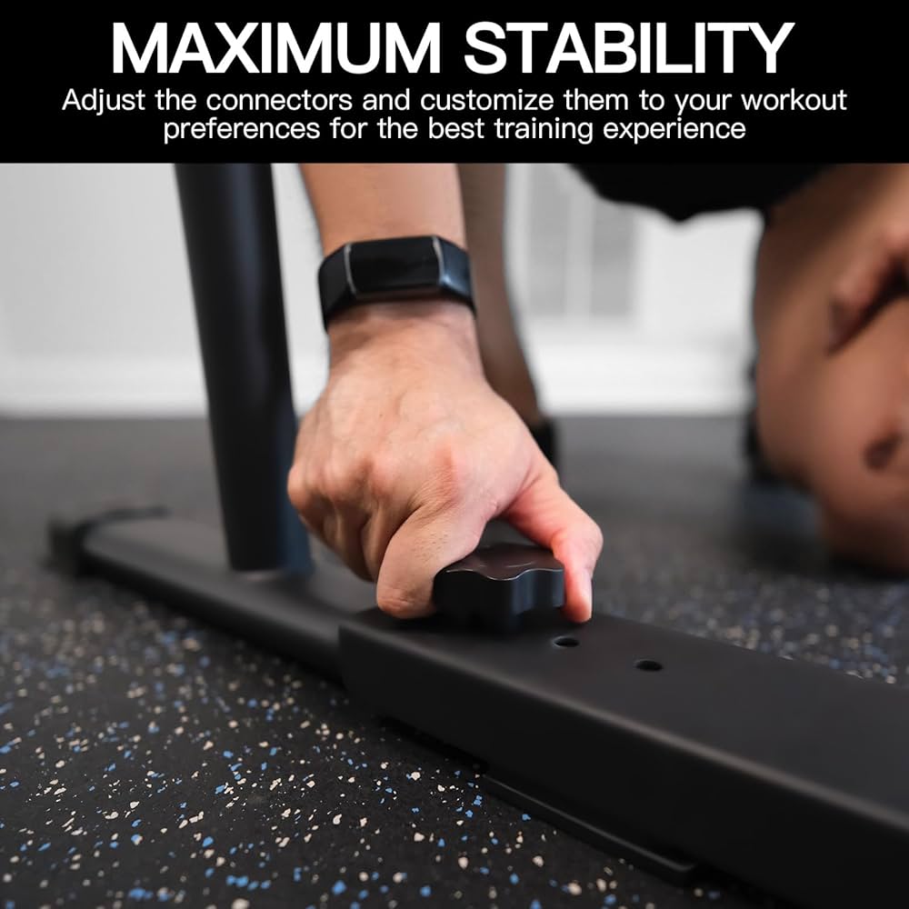 2026 Upgrade World’s Best Strongest Premium Dip Bars with Adjustable Ultra-Stable Settings & Non-Slip Feet – USA Original Patent, USA Designed, USA Shipped, USA Warranty