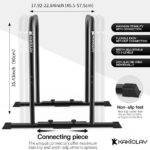 2026 Upgrade World’s Best Strongest Premium Dip Bars with Adjustable Ultra-Stable Settings & Non-Slip Feet – USA Original Patent, USA Designed, USA Shipped, USA Warranty