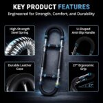 Chest and Arm Trainer with Adjustable Resistance – Arm Exercise Equipment Featuring 2 Pair of Interchangeable Rods (30LB–130LB),Twister Arm Trainer for Men for Home Workouts