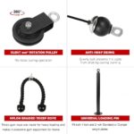 4.5 4.5 out of 5 stars (3,275) LFJ LAT Pull Down and Lift Weight Pulley System Cable Machine Pulley Attachment for Triceps Pull Down, Biceps Curl, Back, Forearm, Shoulder Home Gym Equipment