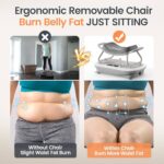 Wonder Core Rock N Fit – Vibration Plate Exercise Machine, Whole Body Vibration Platform with Seat, Body Shaker for Weight Loss, Lymphatic Drainage, Recovery, Home Fitness Equipment