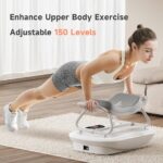 Wonder Core Rock N Fit – Vibration Plate Exercise Machine, Whole Body Vibration Platform with Seat, Body Shaker for Weight Loss, Lymphatic Drainage, Recovery, Home Fitness Equipment