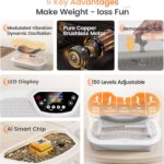 Wonder Core Rock N Fit – Vibration Plate Exercise Machine, Whole Body Vibration Platform with Seat, Body Shaker for Weight Loss, Lymphatic Drainage, Recovery, Home Fitness Equipment