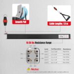 Cable Machine Home Gym, Wall-Mount Exercise & Workout Equipment with Adjustable Resistance, Compact Fitness Equipment, Multi-Functional Trainer for Full Body Strength, Toning, Rehab Training