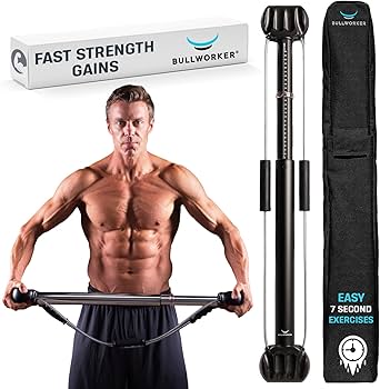 Bullworker Bow Classic 36″ Isometric Exercise Equipment, Portable Strength Training at Home Gym Equipment for Back, Shoulder, Chest, Biceps, Abs, Arm, Ab Workout, All in One Exerciser for Men & Women