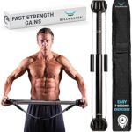 Bullworker Bow Classic 36″ Isometric Exercise Equipment, Portable Strength Training at Home Gym Equipment for Back, Shoulder, Chest, Biceps, Abs, Arm, Ab Workout, All in One Exerciser for Men & Women
