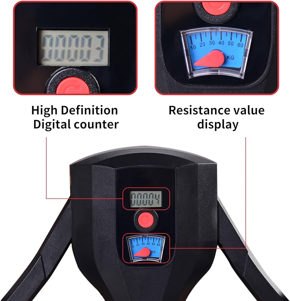 Thigh Trainer with Counter,3-in-1 Pelvic Floor Exercise Device,Adjustable 0-132lb Resistance Kegel Exerciser and Home Workout Equipment for Women and Men