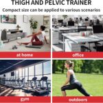 Thigh Trainer with Counter,3-in-1 Pelvic Floor Exercise Device,Adjustable 0-132lb Resistance Kegel Exerciser and Home Workout Equipment for Women and Men