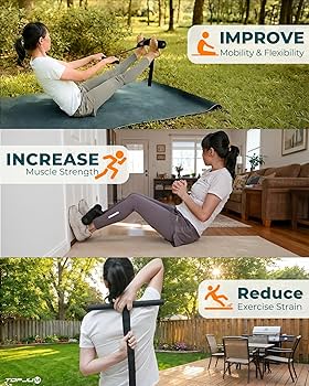 Nordic Hamstring Curl & Stretching Strap System, Full Body Flexibility & Strength Training Home Gym Equipment for Legs, Back, Core & Forearm