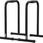 RELIFE REBUILD YOUR LIFE Dip Station Functional Heavy Duty Dip Stands Fitness Workout Dip bar Station Stabilizer Parallette Push Up Stand