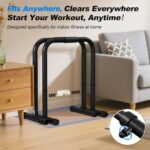 RELIFE REBUILD YOUR LIFE Dip Station Functional Heavy Duty Dip Stands Fitness Workout Dip bar Station Stabilizer Parallette Push Up Stand