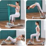 leikefitness Sissy Squat Machine, Deluxe Multi-Function Deep Sissy Squat Bench Workout Station, Leg Exercise Machine for Home Gym