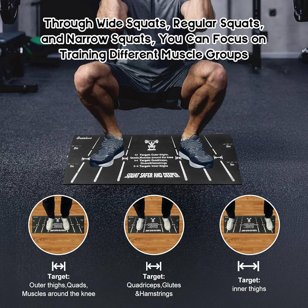 Squat Wedge Block, Professional One-Piece Heel Elevated Slant Board for All-Position Squats, Knees Over Toes, Weightlifting, Calf Stretches ect.. Home and Gym Equipment.
