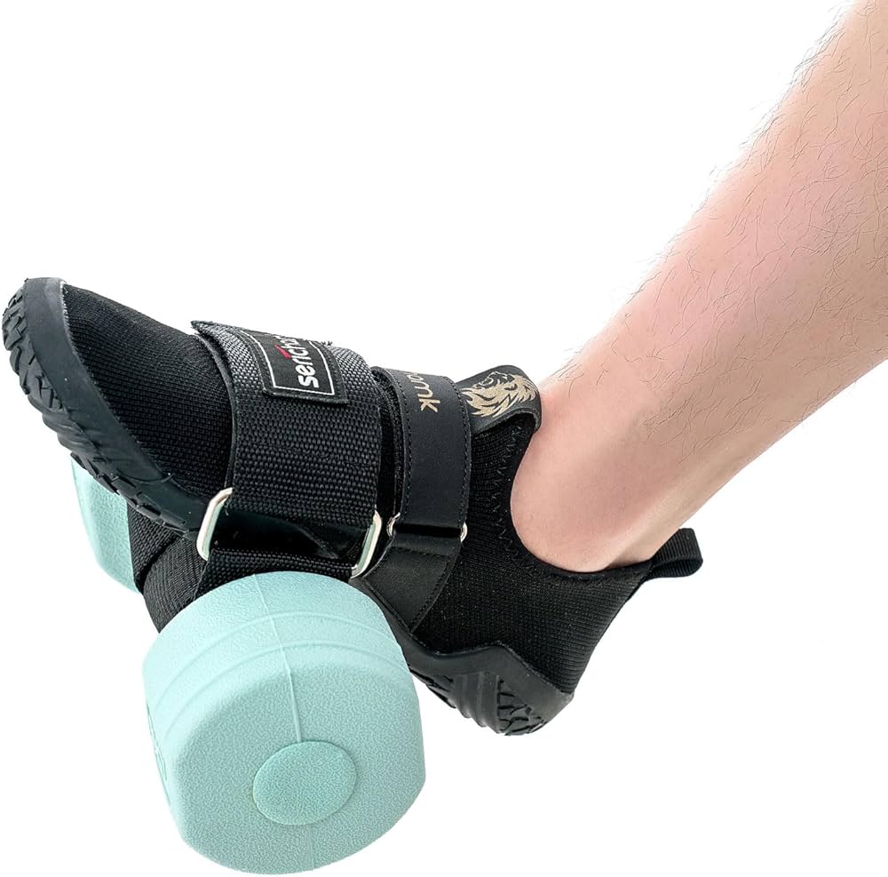 Feet Dumbbell Attachment, Tibialis Trainer Ankle Straps for Feet Weight Lifting Shin Splint, Hamstring Curls, Leg Curl Attachment at Home Gym Equipment