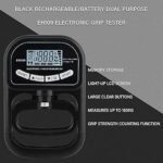 Captain Grip Strength Tester and Trainer Set – Electronic Hand Dynamometer (400lbs/180kg) & Adjustable Resistance Grip，Electronic Counting Grip