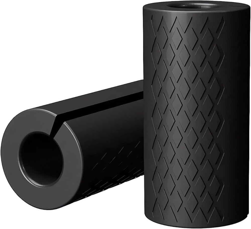 Rubber Barbell Grip, Thick Dumbbell Grip Arm Strength Tool, Barbell Clutch Suitable For Row/Puller/Kettlebell, Gym Biceps Arm Muscle Trainer