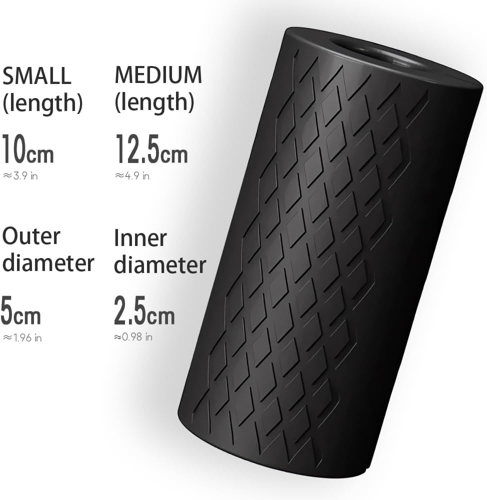 Rubber Barbell Grip, Thick Dumbbell Grip Arm Strength Tool, Barbell Clutch Suitable For Row/Puller/Kettlebell, Gym Biceps Arm Muscle Trainer