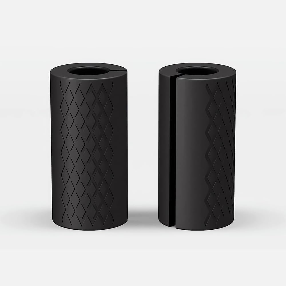 Rubber Barbell Grip, Thick Dumbbell Grip Arm Strength Tool, Barbell Clutch Suitable For Row/Puller/Kettlebell, Gym Biceps Arm Muscle Trainer