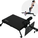Nordic Curl Machine, Hamstring Curl Bench, Compact Glute Bench with wheels, Home Gym Equipment for Leg Workouts